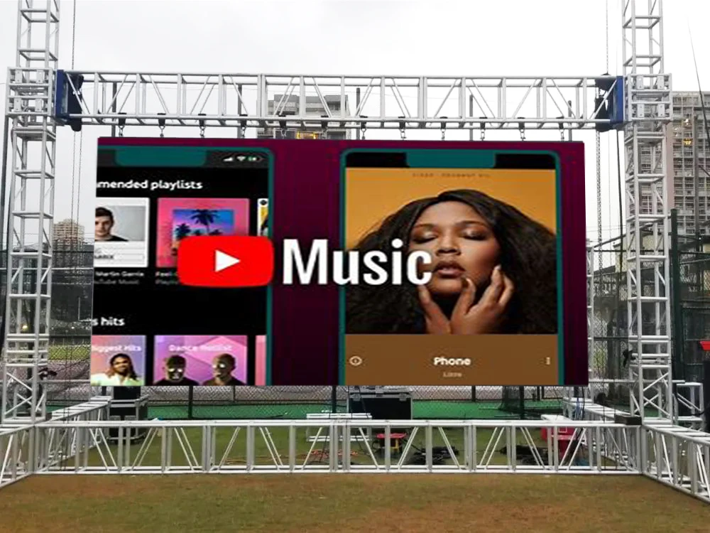 4m x 3m Waterproof Aluminum Concert Stage Background Rental Curved Led Video Panel Screen Advertising P2.97 Outdoor Led Wall