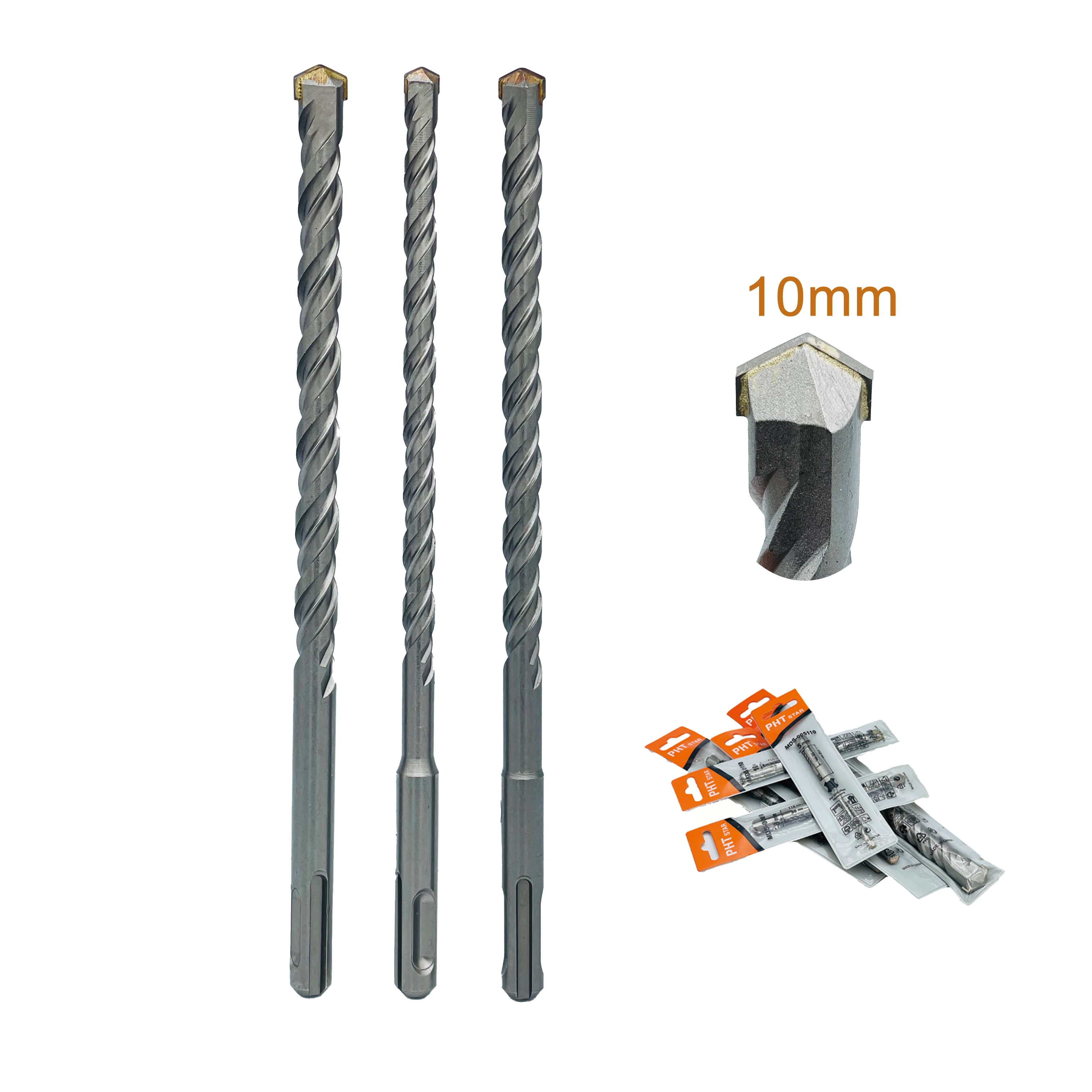 sds plus drill bit stock 10 mm Concrete Drill Bit 160mm Length SDS Plus Slot Masonry Hammer Drill Bit