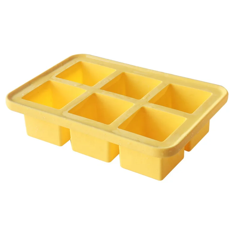 2023 New Keep Food Fresh and Odorless 100% Food Grade Safe BPA Free Silicone Freezer Tray Lid Square Ice Cube Molds