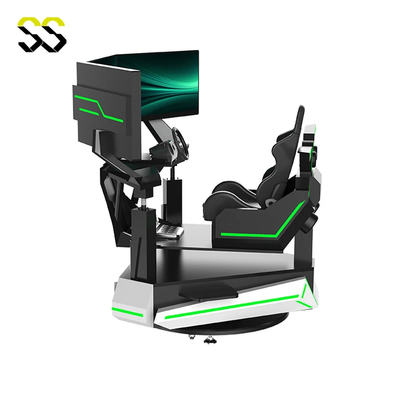 Three Axis Racing Car Virtual Reality VR Simulator Indoor/Outdoor Metal Car Driving/Racing for Home School or Mall Use