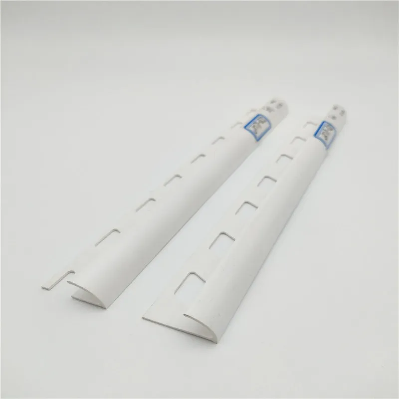 Plastic PVC Extrusion Corner Profiles Decorative Building Materials for ceramic tile connection