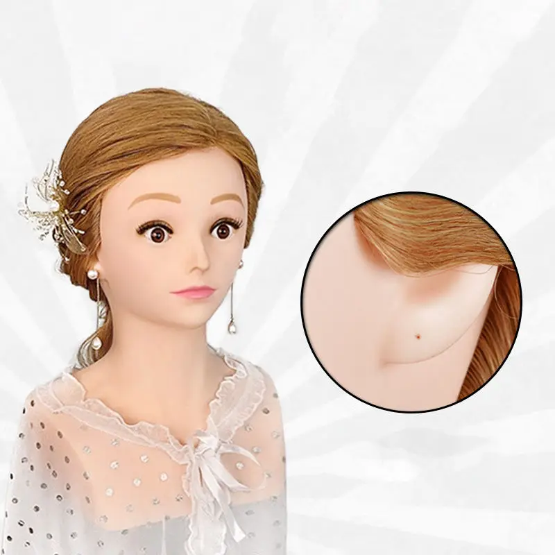 Hot selling human body model simulation training head for practical training on weaving, cutting, and curling hair