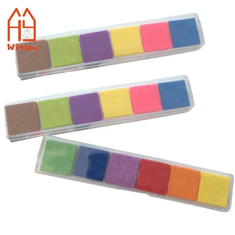 Colorful Home Seal Stamp Ink Pad Kids Scrapbooking Craft Inkpad for Decorating  Long Lasting Fingerprint Ink Pad
