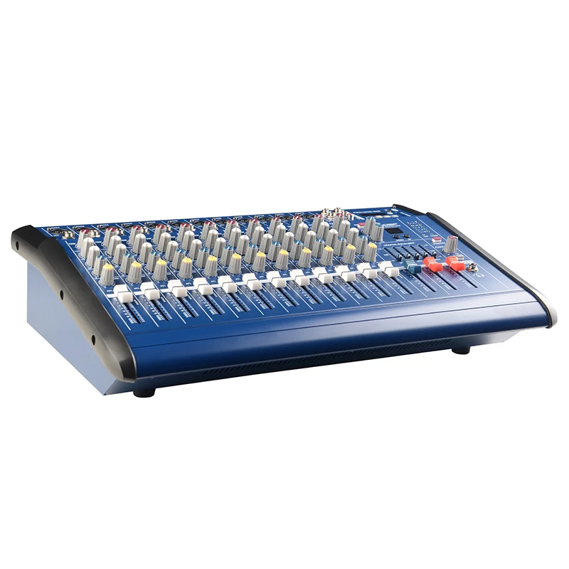 Профессиональные механизированные звукомикшер 12 каналов большой звук и разъемом для наушников функция контроля с помощью обратного звонка