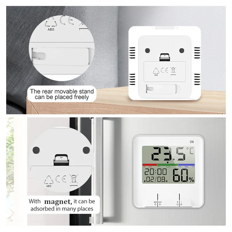 New Product Ideas Clock Digital Thermometer Hygrometer for Indoor Room