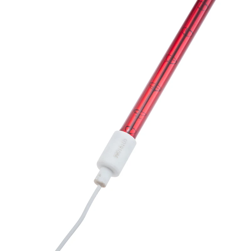 Customized SC04 Red Ruby Tube 220V 1000W Quartz Glass Short Wave Infrared Heating Lamp