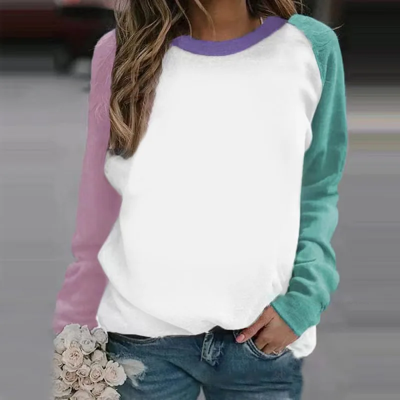 USA Shipping Custom Polyester Sweatshirts Sublimation Blank Leopard Tie Dye Faux Bleached Sweatshirts And Long sleeved Shirts