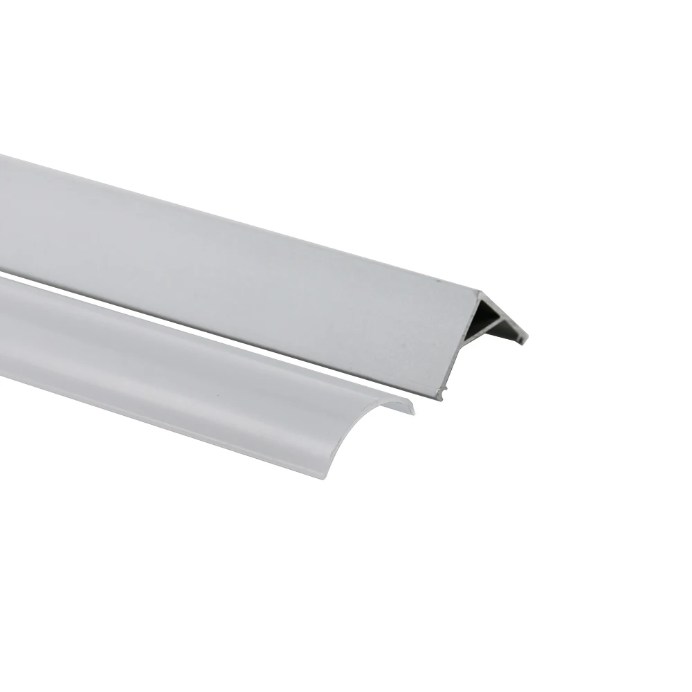 V Shape 16x16mm 10mm 45 90 Degree Corner Aluminum Profiles Channel for Led Strip Light Diffuser