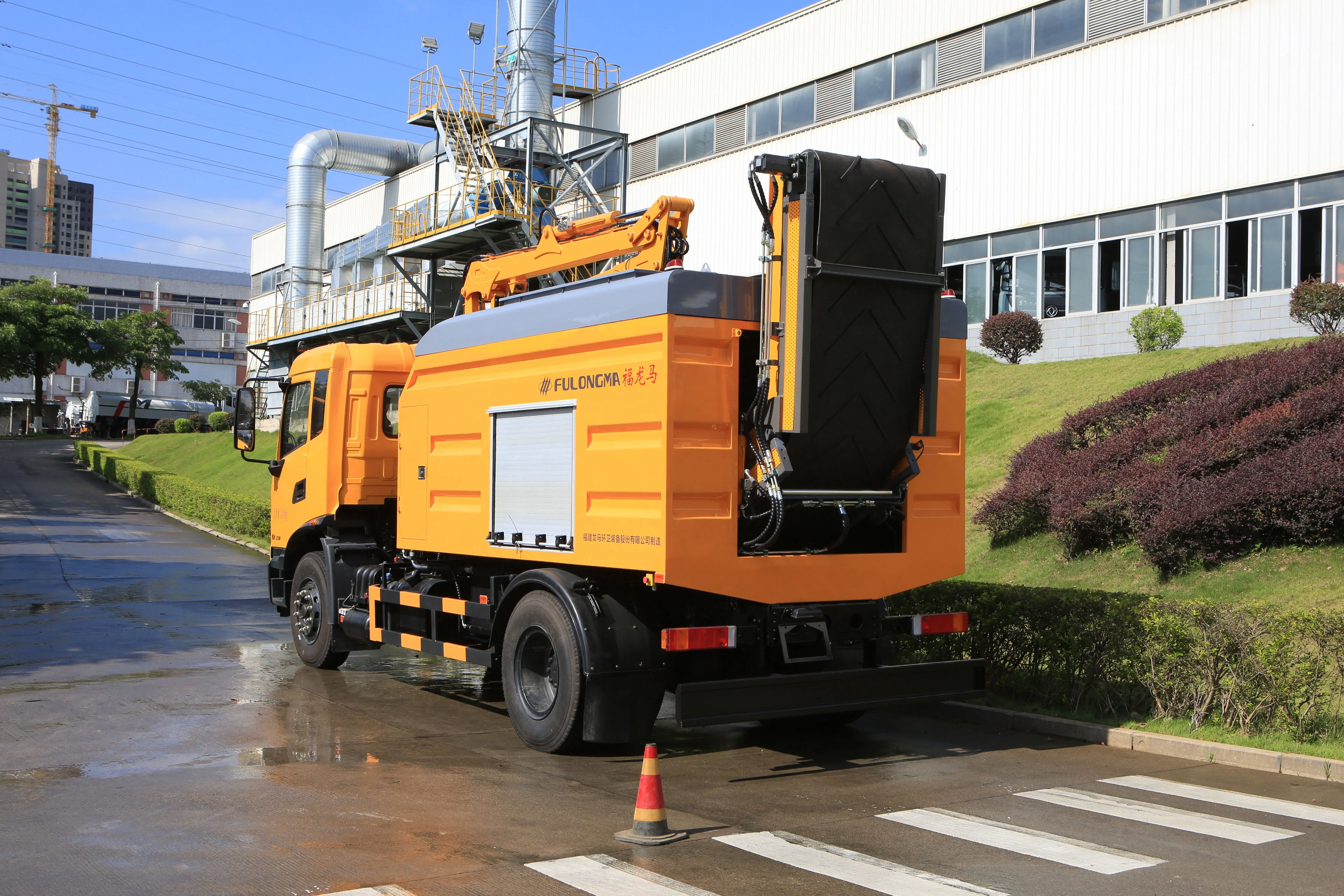 Мусорная машина FULONGMA для измельчения отходов, машина для измельчения отходов, грейфер