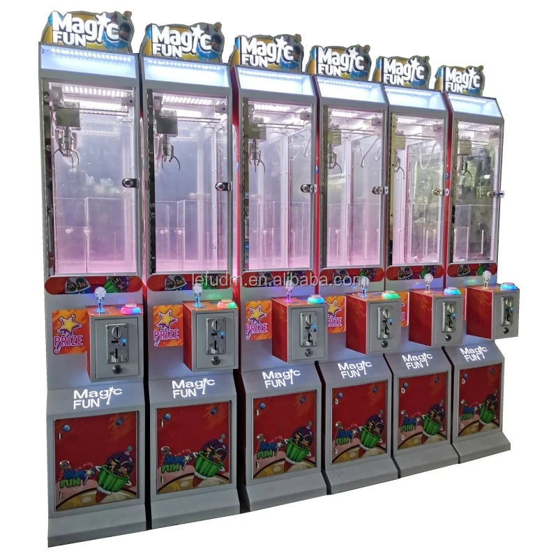 2023 New Mini Toy Claw Machine Indoor Magic Key Claw Machine  Mini Claw Machine with Bill Acceptor $300