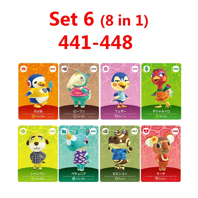 48 in 1 Series 5 Character Animal Crossing Nfc Amiibo Card Set For Nintendo Switch OLED Lite