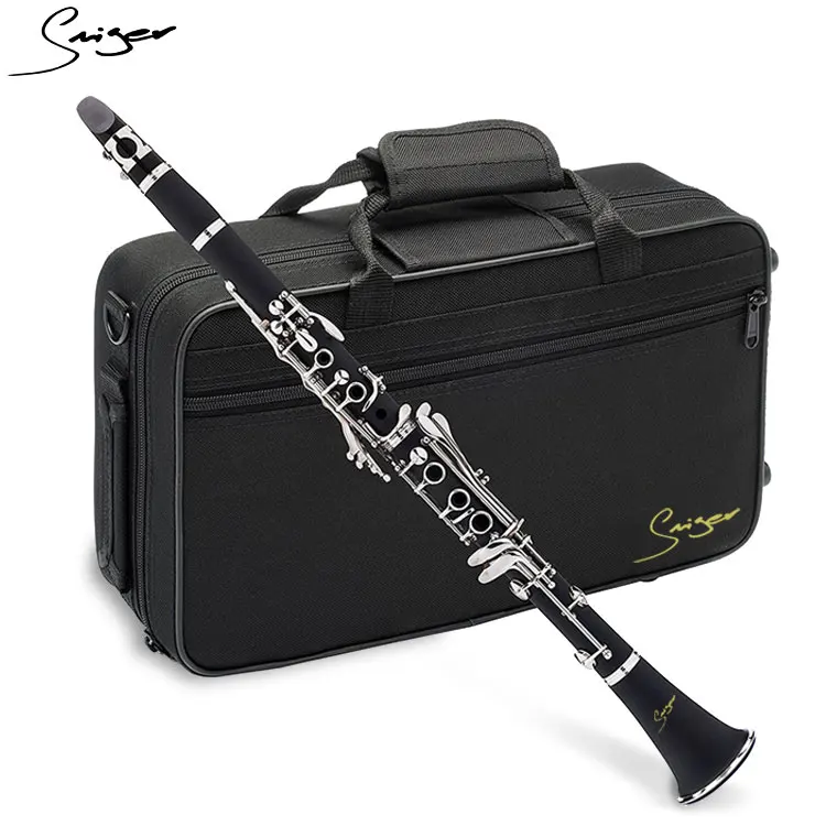 Wholesale Silver Plated c clarinet 18 keys clarinete alto