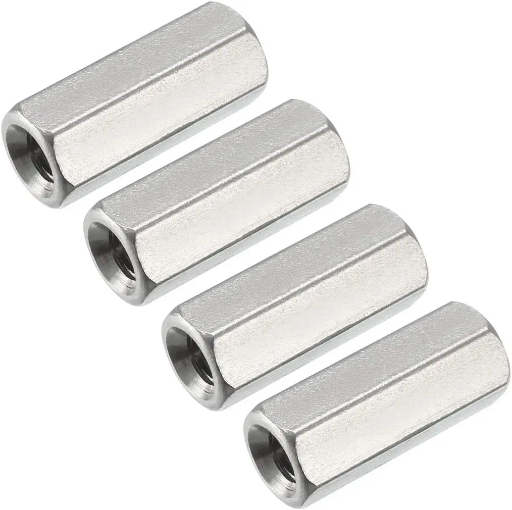 Hot Selling M5 304 Stainless Steel Metric Hex Coupling Nuts