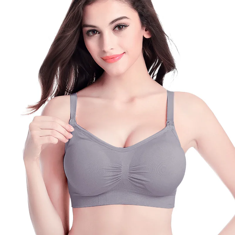 8888# Expectant Mother Bras Front Open  Ladies Plus Size Seamless Bra And Underwear Maternity Bra