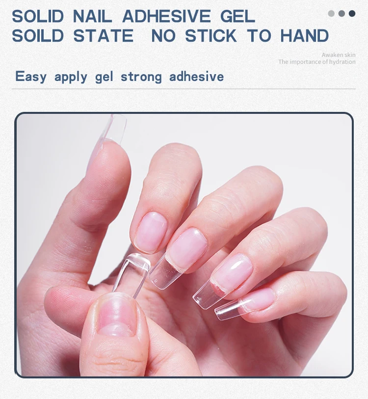Professional Press on Nail Glue Fast Dry Uv Gel Solid Nail Tip Glue Adhesive