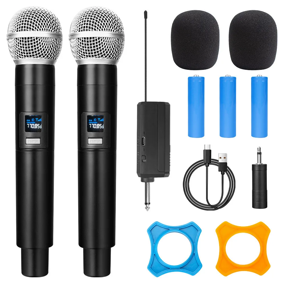 New WN58 VHF Rechargeable Dynamic Vlog Custom Wireless Professional Hand Held Wireless Microphone for Karaoke