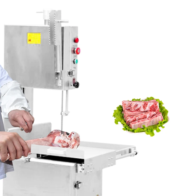 Manufacture electric stainless steel bone saw machine table top meat cutter for commercial factory direct