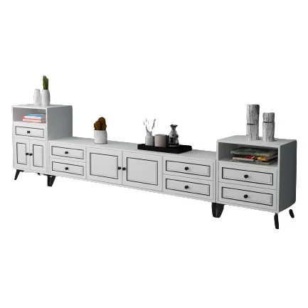 
Modern designs living room furniture tv cabinet white table cabinet 