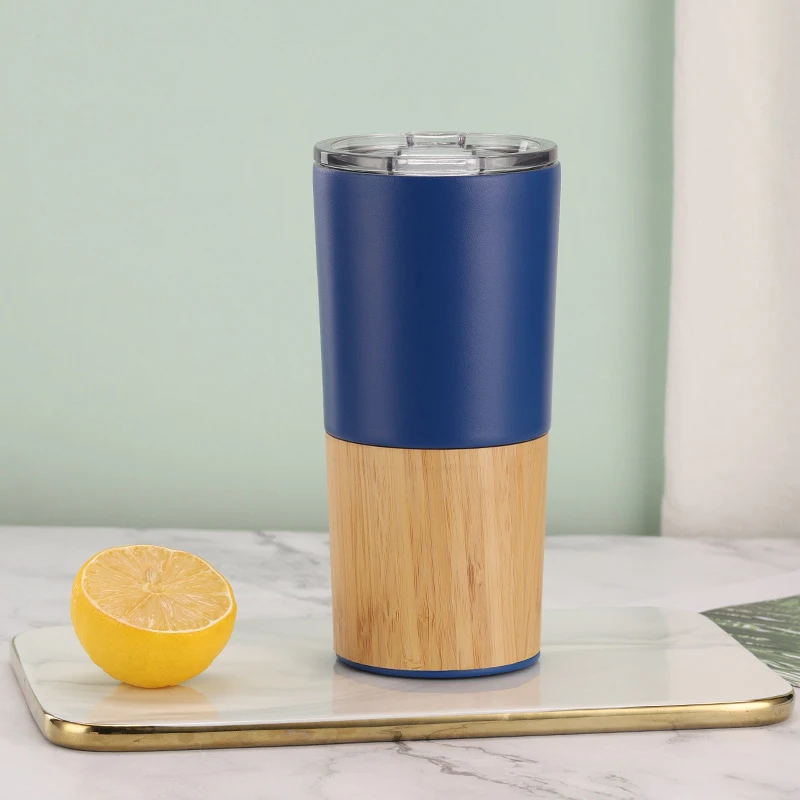 Christmas Wine Vacuum Flasks & Thermoses Double Wall Vacuum Insulated Water Bottles Bamboo Stainless Steel Thermos