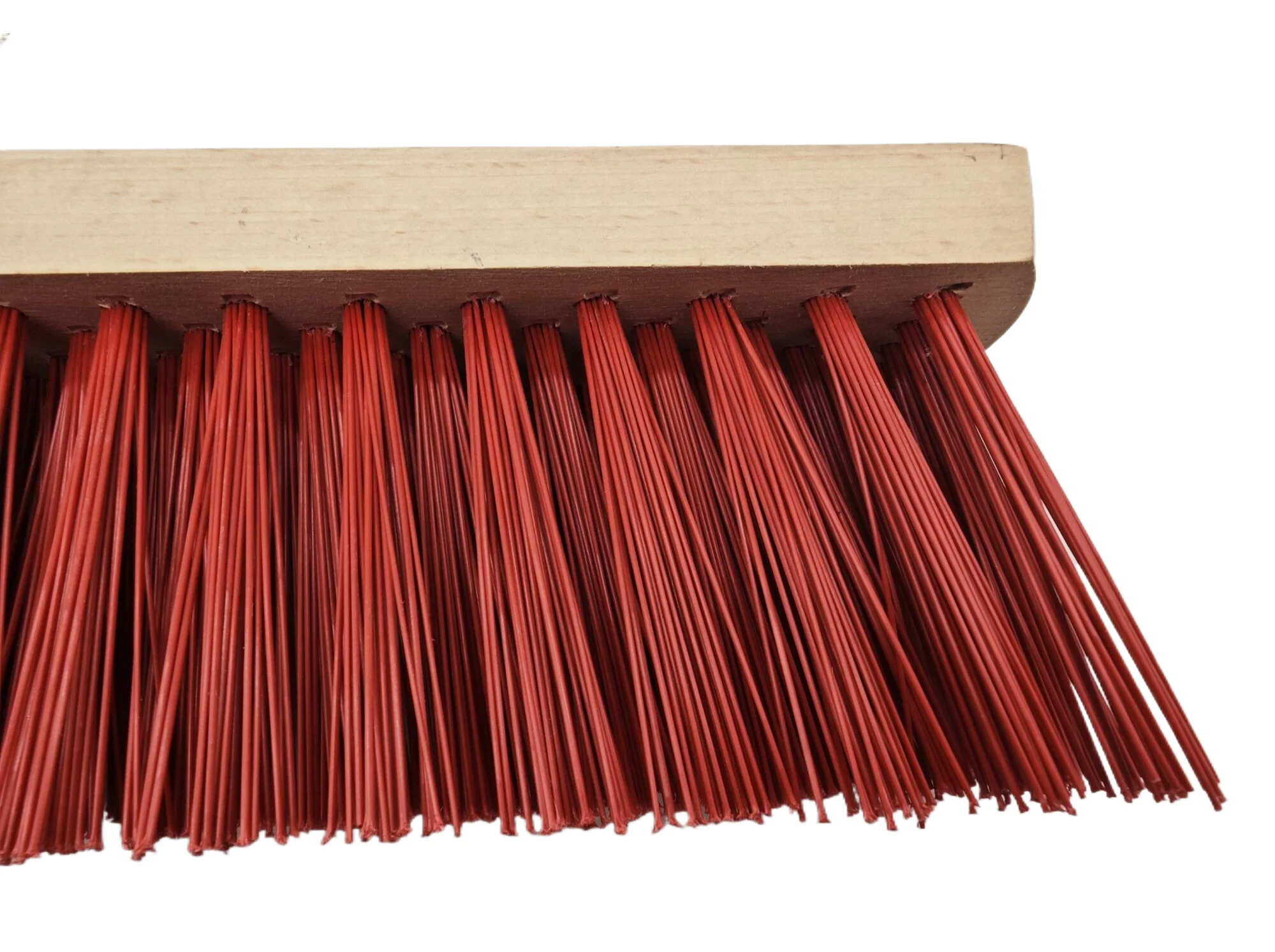 Industrial Grade Outdoor Hard Bristle Sweeping Brush Beech Brush Head with PET Material DIY Push Brush OEM Customizable Cleaning