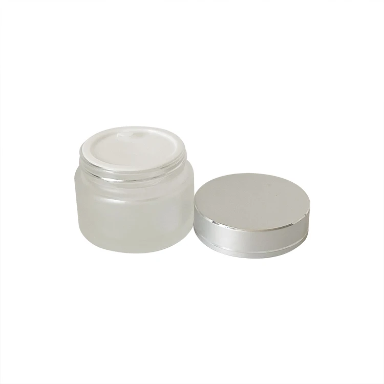 in stock 5g 10g 15g 20g 30g 50g 100g cosmetic clear frosted glass cream jar
