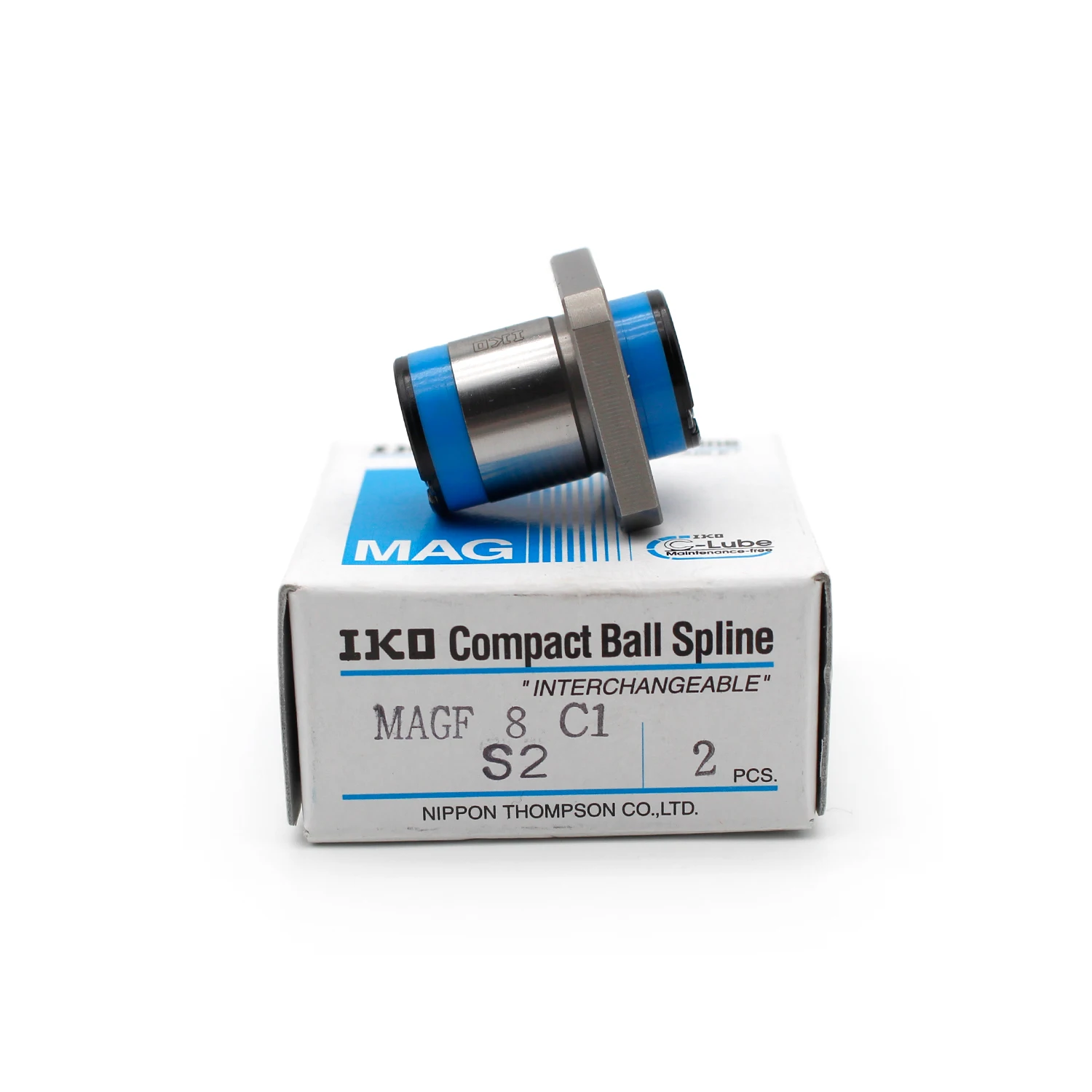 IKO Flange Type Linear Ball Spline for CNC MAGFT8 MAGF10 MAGFT10 MAGF12 MAGFT15C1T1PHS21 Linear Motion Guide Shaft Bearing