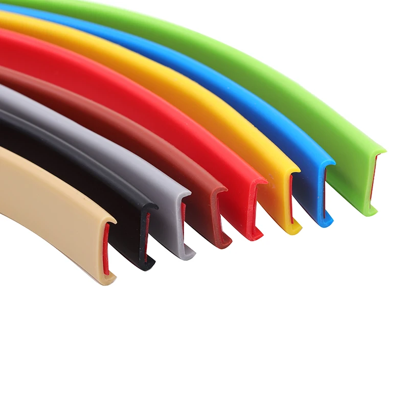 Factory wholesale  PVC EPDM flexible U-shaped edge Trim Self-adhesive soft edge banding strip