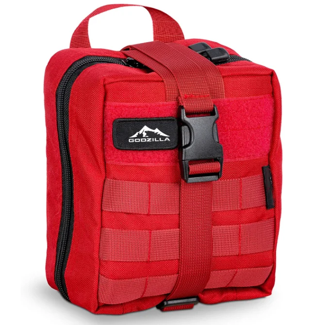 Survival Trauma First Aid Kit, Organized and Fully Stocked for Safety in Emergencies