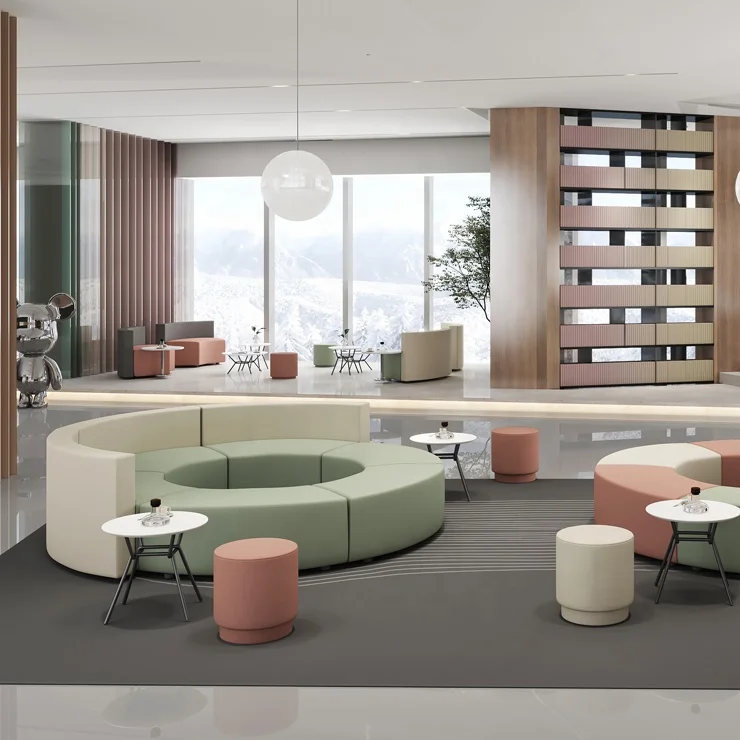 Modern Light Luxury Hotel Apartment Villa  Living Dining room furniture sets modular sofa  set customized