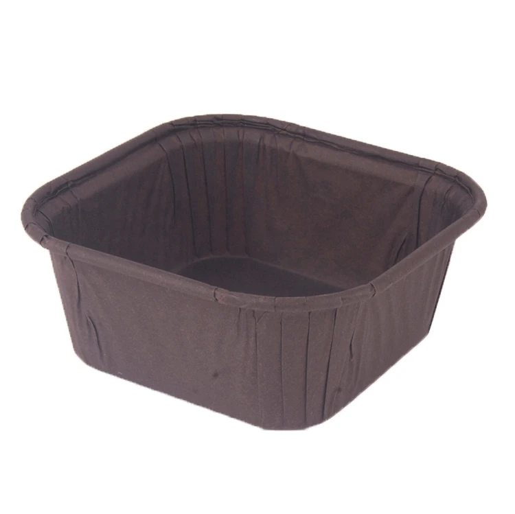 Food-grade Greaseproof Paper Square Mini Cupcake Liners Disposable Brownie Pans Muffin Cake Cup Paper Loaf Baking Pans