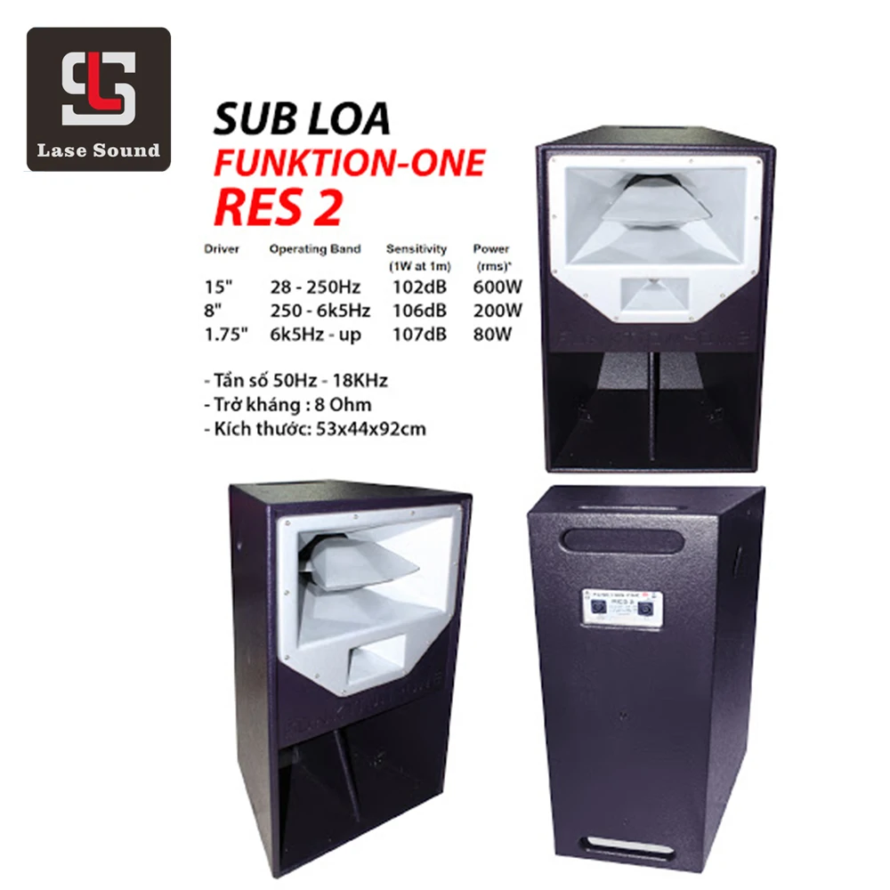 FUNKTION-ONE Res 2 + F218MKII speaker 15' 3 way professional audio pa system