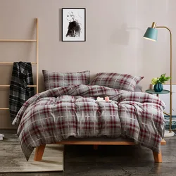 Упаковка под заказ, высокое качество, мягкий 100% хлопок, жаккардовый вязаный плохой лист, Комплект постельного белья из хлопка