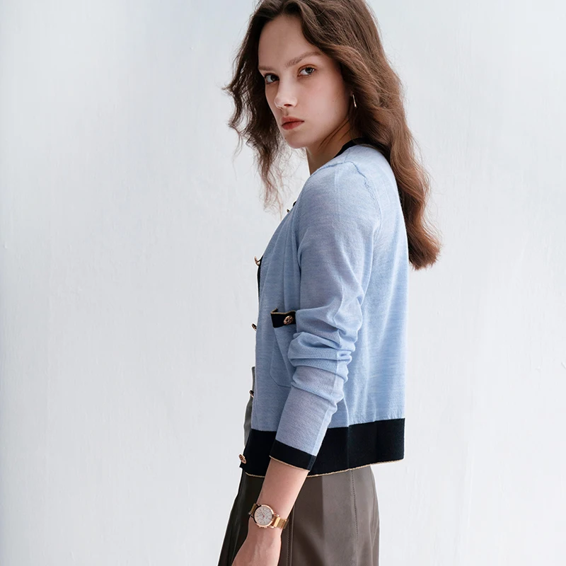 Тонкий Модный шерстяной кардиган, женское платье с круглым вырезом и длинным рукавом женские кардиганы и свитера, разноцветная подходящая обувь на сверхвысоком каблуке