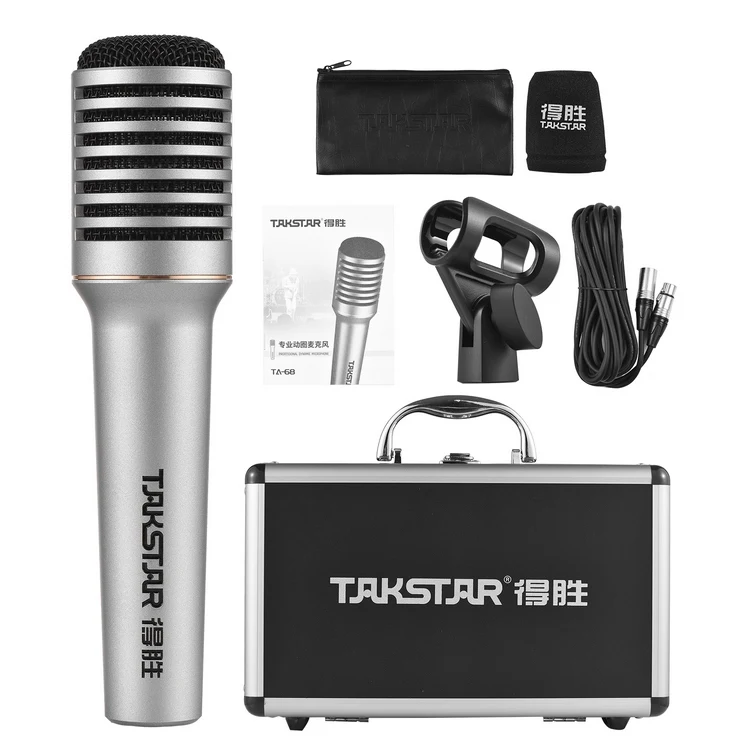 TAKSTAR TA-68 Profession Dynamic Microphone Dynamic Handheld Cardioid Condenser Wireless Microphone