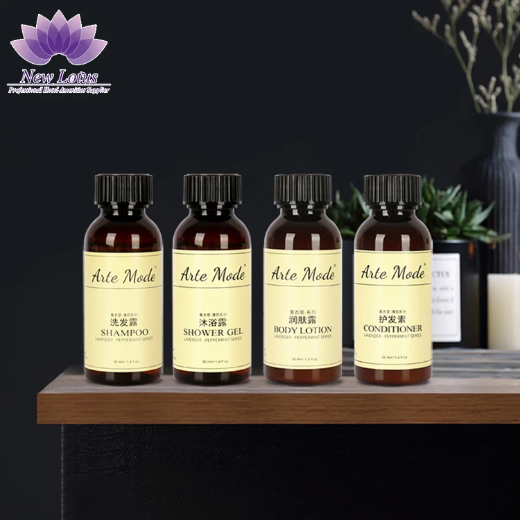 5 star hotel supplies luxury mini shampoo and conditioner for hotels