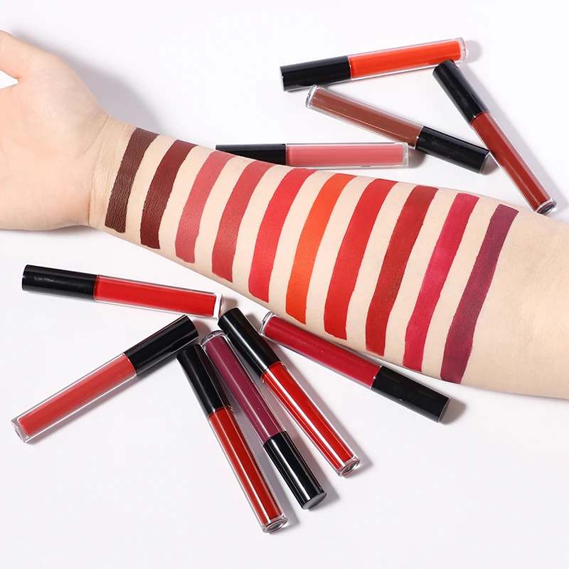
Best Selling Wholesale Vegan Makeup Perfect Velvety Longlasting Private Label Matte Lipgloss 