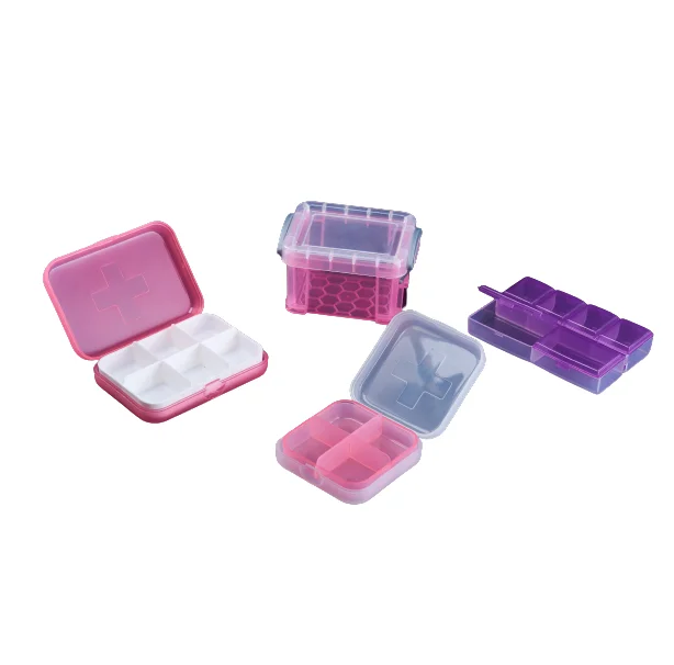 Plastic Medicine Container Holder Box Small Weekly Pill Storage Case Daily Medicine Box For Outdoor Travel