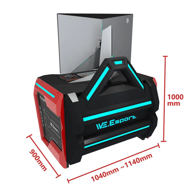 Прохладный свет и модный дизайн Интернет-бар стол RGB игровой стул для отеля