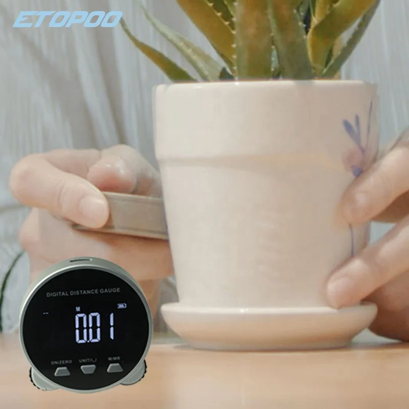 Electronic Ruler Digital Wheel Ruler Range Finder 99m LCD Display High Accuracy Handheld Length Measure Gage Measure Tape