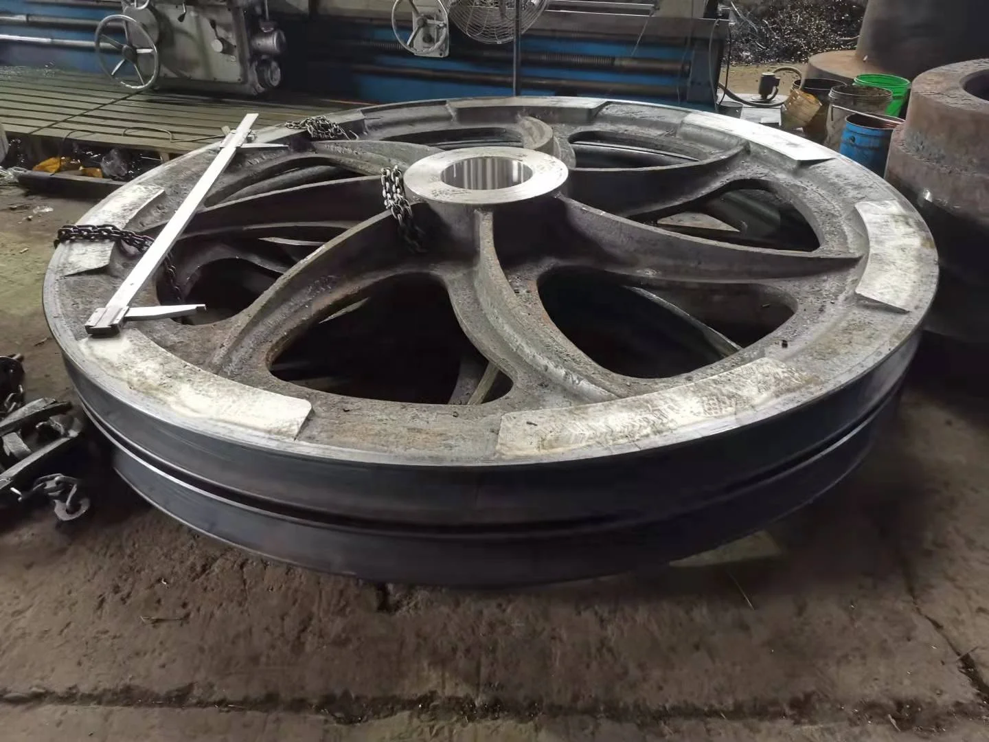 Mine Hoist Guide Wheel Device Head Sheave Pulley Guide Pulley