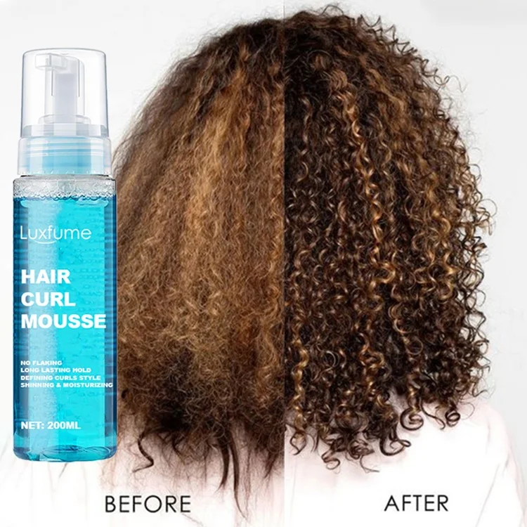 Curl Define Styling Hair Mousse Private Label Smooth Frizz Curls Activator Curling Foam