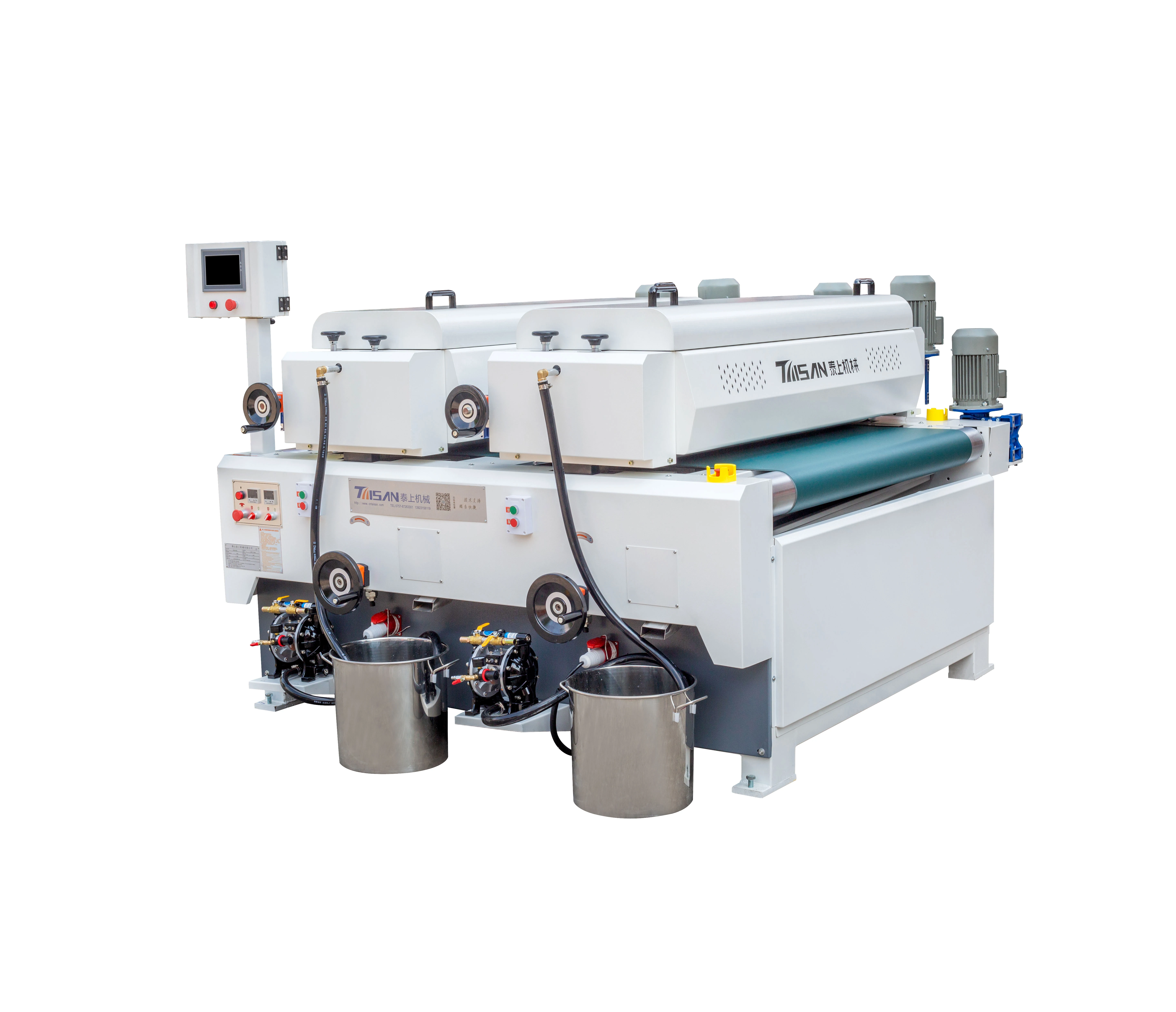 Uv Double Roller Coater Machine Roll Chemical Coating For Furniture