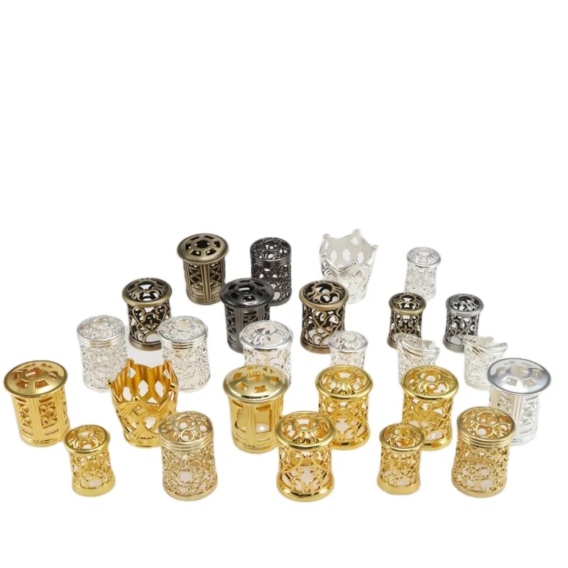 High Quality Custom ODM/OEM decorative glass cylinder kerosene ball shaped blue dot handblown clear glass aromatherapy oil lamp