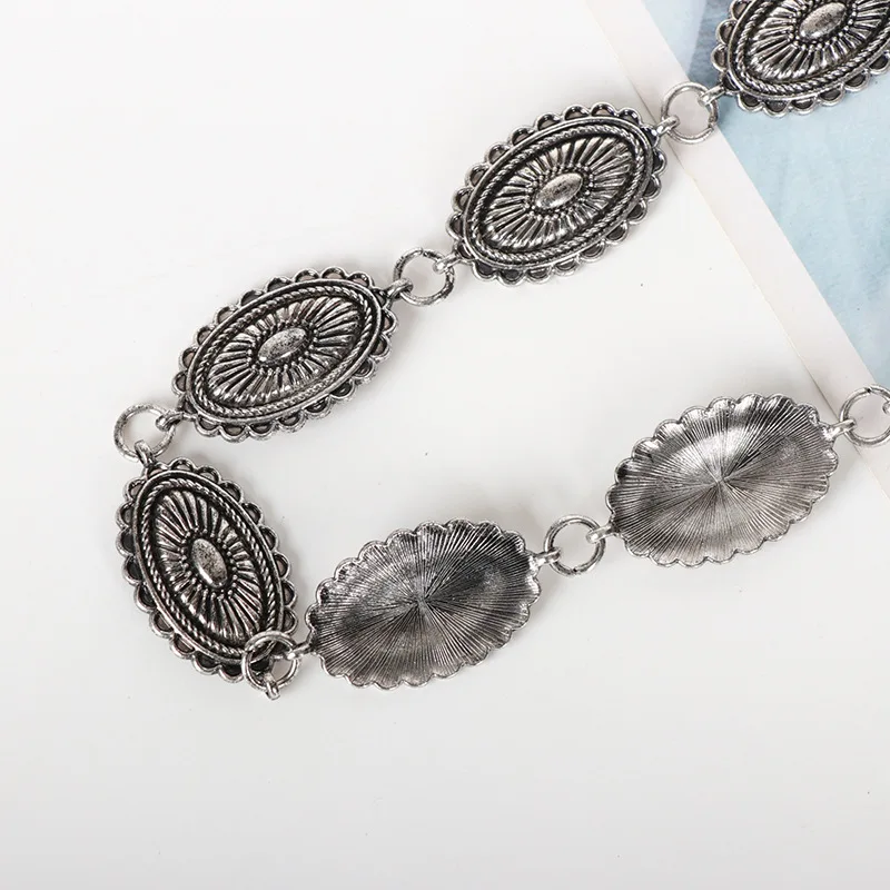 Fashion Costume Accessories Metal Chain Belt for Women Waist Chains for Dresses Jeans Western Cow Girl