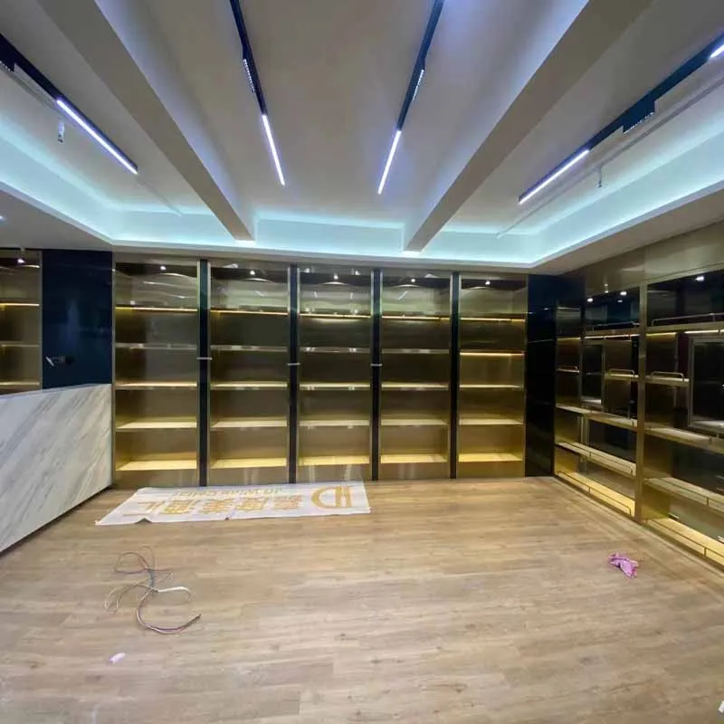 Manufacture Hotel Restaurant Glass Wine Storage Cabinet Stainless Steel High-end Luxury Refrigerator Whiskey  Display Rack