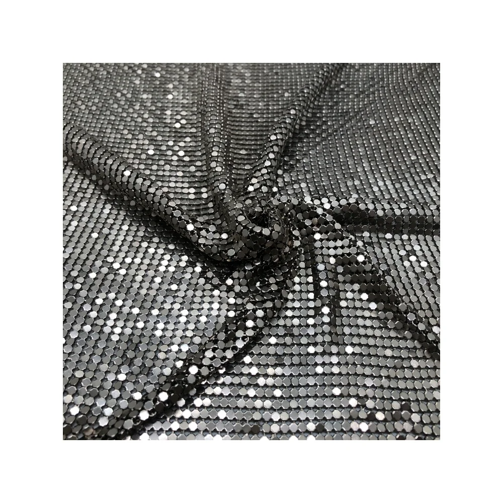  FC029 45*145 см цветная алюминиевая ткань Chainmail с металлическими блестками для одежды подвесной