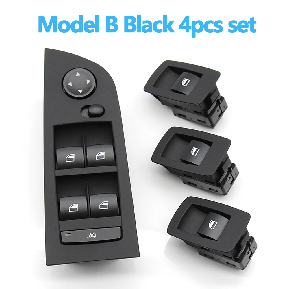 LHD Electronic Power Master Window Control Switch Regulator With Cover Panel Set For BMW 3 Series E90 E91 318 320 325 330 335