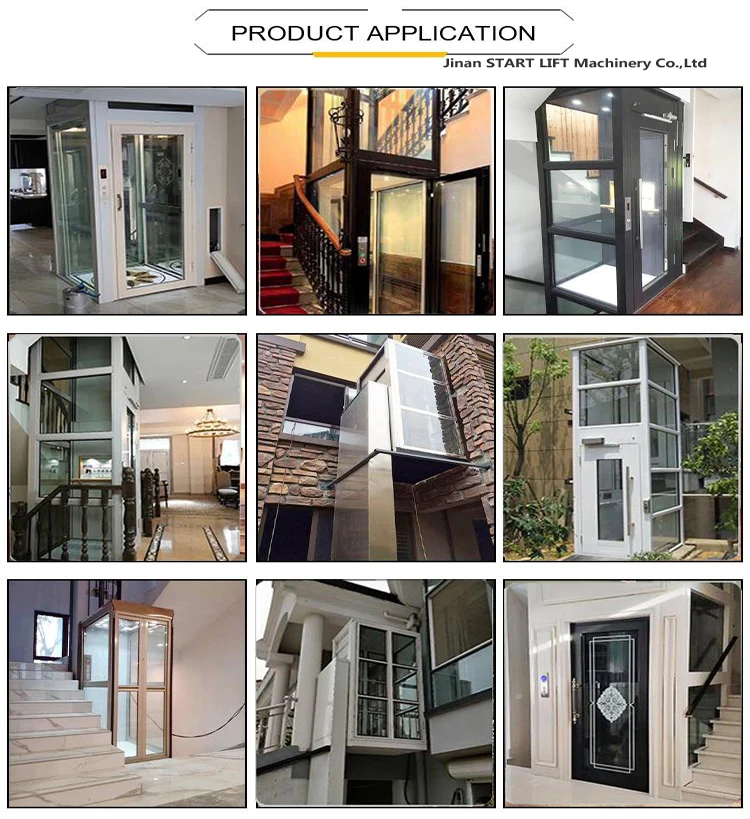 stainless steel low nose residentialvilla home lift indoor small elevators house elevator lift hydraclic home lift elevator