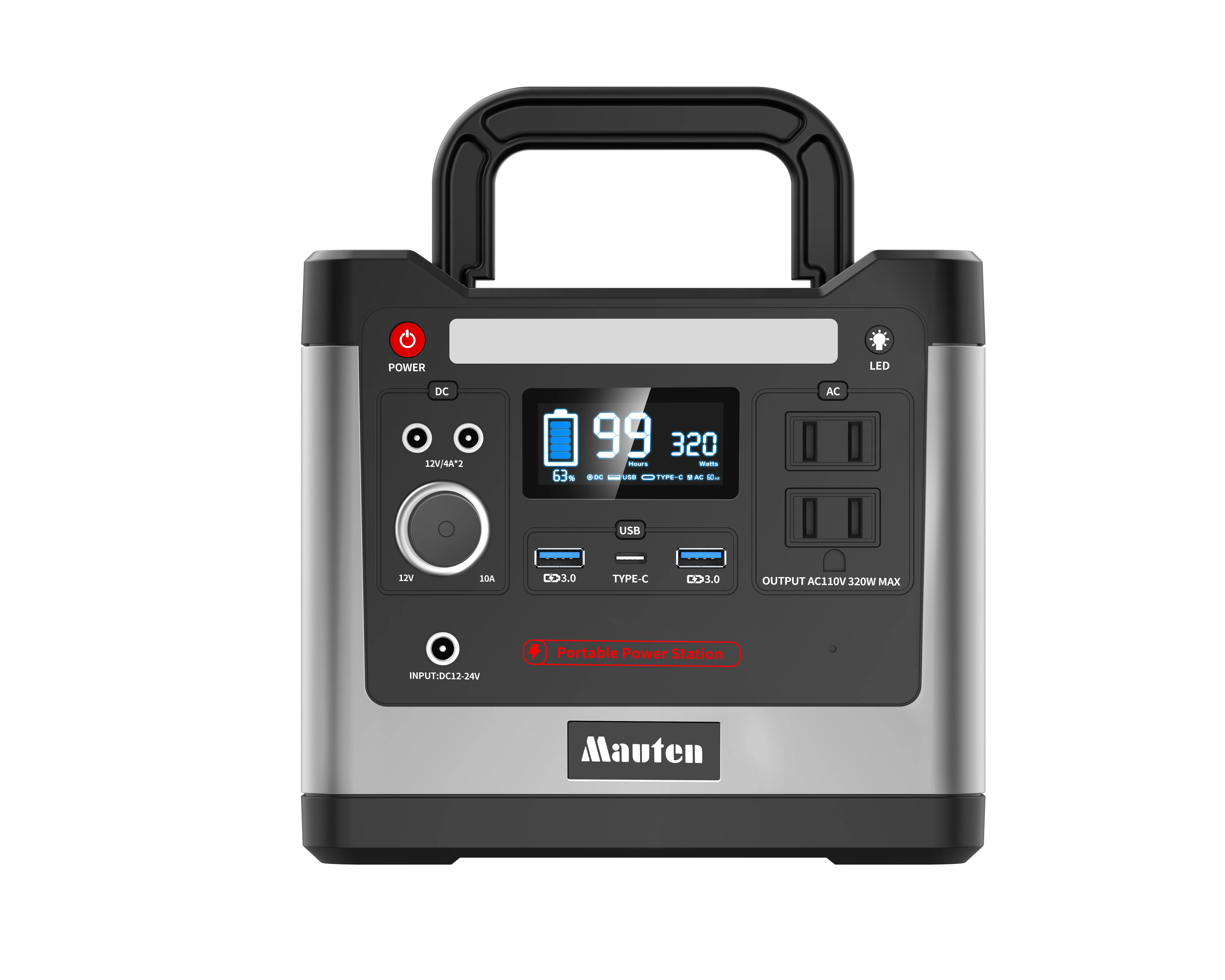 
320w Emergency Backup Power Supply 110v 220v 307WH 96000mAh portable power station 