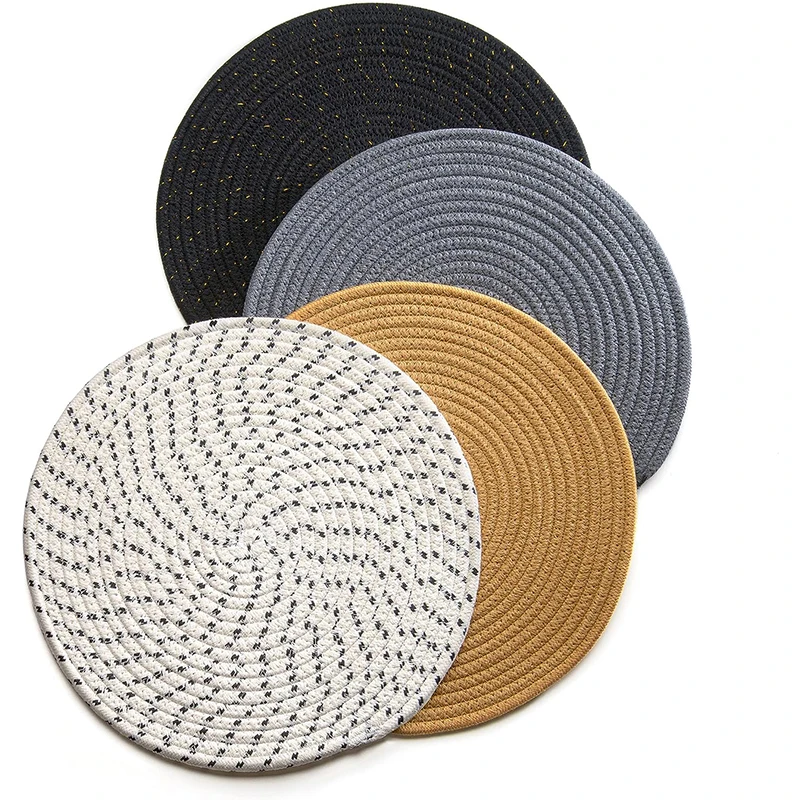 Luxury Boho Cotton Dining Place Mat Square Elegant Modern Style Disposable Waterproof Wedding Placemats Paper Material